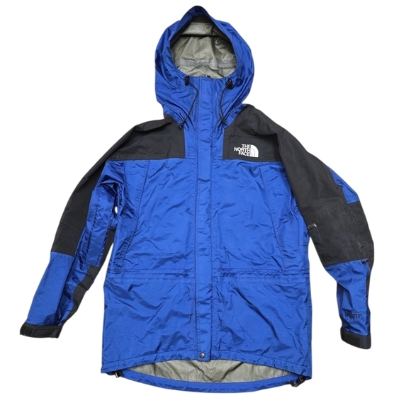 Vintage 90's The North Face Gore-Tex Mountain Jacket Men's Aztec Blue OG Sz L